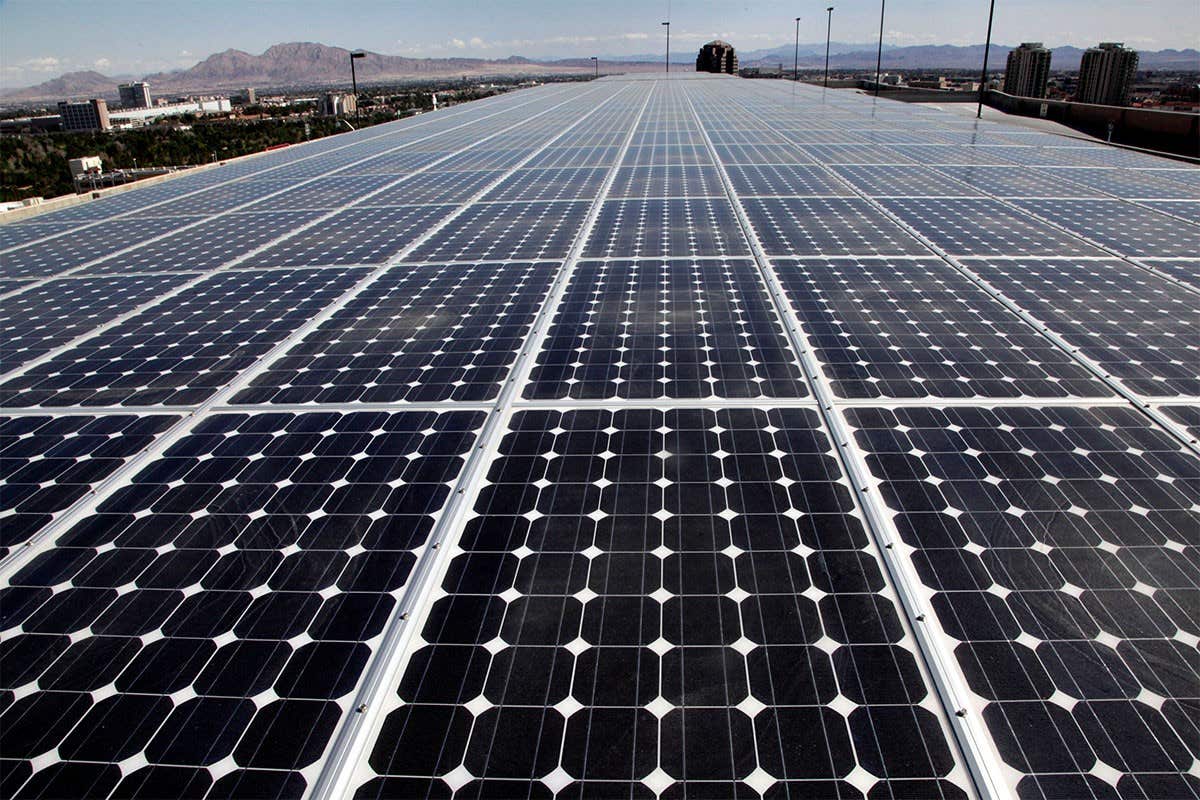 Solar panels.