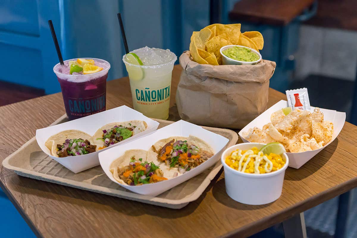 Canonita takeout tacos and drinks